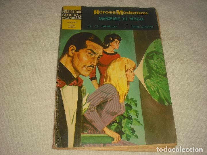 Tebeos: HEROES MODERNOS N&deg; 37 , MANDRAKE EL MAGO - Foto 1