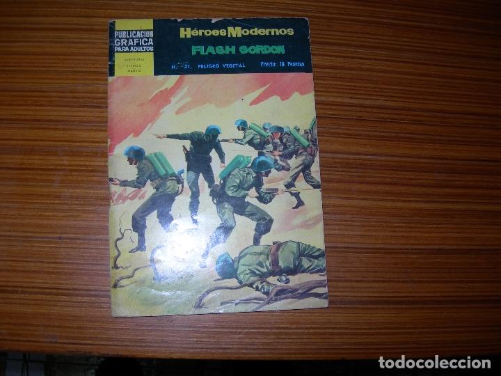 Tebeos: HEROES MODERNOS FLASH GORDON N&ordm; 21 EDITA DOLAR - Foto 1