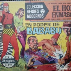 Tebeos: COMIC EL HOMBRE ENMASCARADO Nº 9 - ORIGINAL - EDT, DOLAR 1958 (M-3)