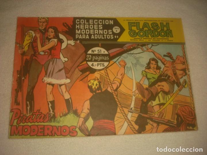 Tebeos: FLASH GORDON N&ordm; 51, PIRATAS MODERNOS - Foto 1