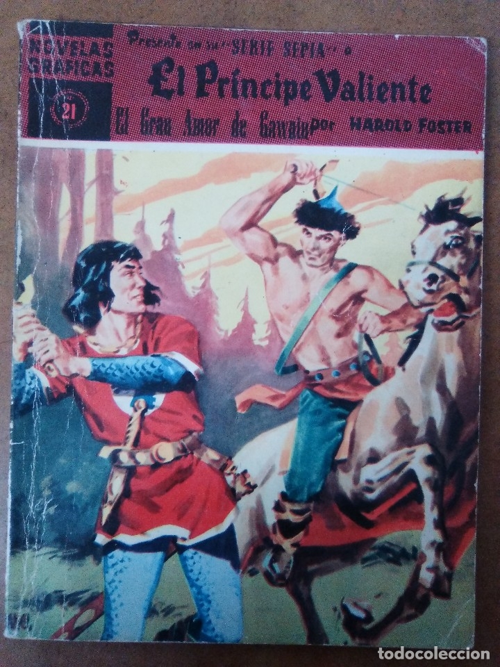 Tebeos: EL PRINCIPE VALIENTE SERIE SEPIA N&ordm; 21 - DOLAR - Foto 1