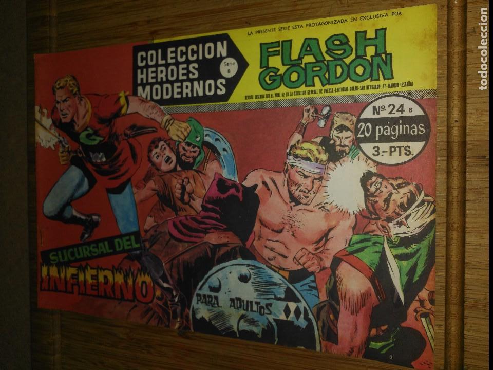 Tebeos: Flash Gordon N&ordm; 24 Colecci&oacute;n H&eacute;roes Modernos Serie B - Foto 1