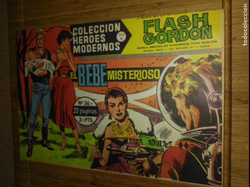 Tebeos: Flash Gordon N&ordm; 36 Colecci&oacute;n H&eacute;roes Modernos Serie B - Foto 1