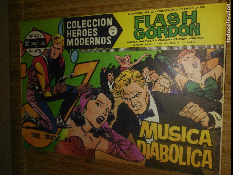 Tebeos: Flash Gordon N&ordm; 40  Colecci&oacute;n H&eacute;roes Modernos Serie B - Foto 1