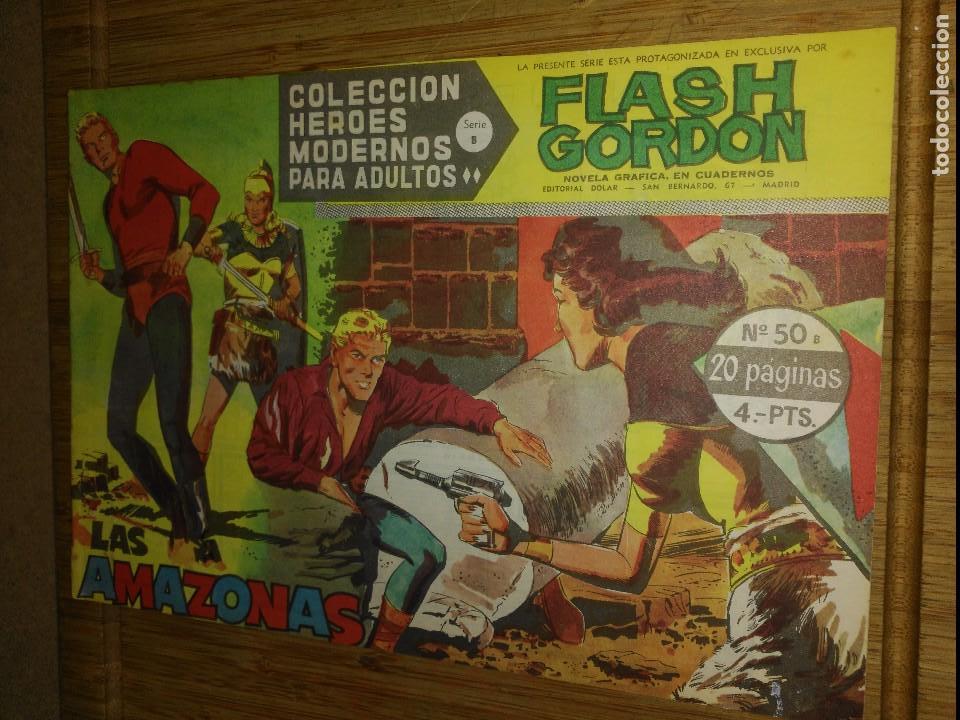 Tebeos: Flash Gordon N&ordm; 50  Colecci&oacute;n H&eacute;roes Modernos Serie B - Foto 1