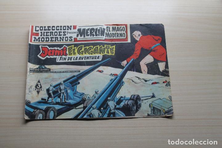 Tebeos: COLECCI&Oacute;N HEROES MODERNOS PRESENTA MERL&Iacute;N N&ordm; 6, EDITORIAL D&Oacute;LAR - Foto 1