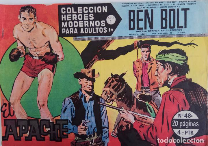 Tebeos: COLECCI&Oacute;N HEROES MODERNOS N&ordm; 48 - BEN BOLT SERIE C - EL APACHE - Foto 1