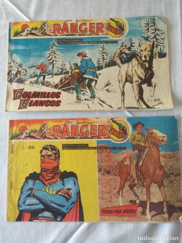 Tebeos: lote de 2 ranger juvenil 1958, editorial dolar - Foto 5