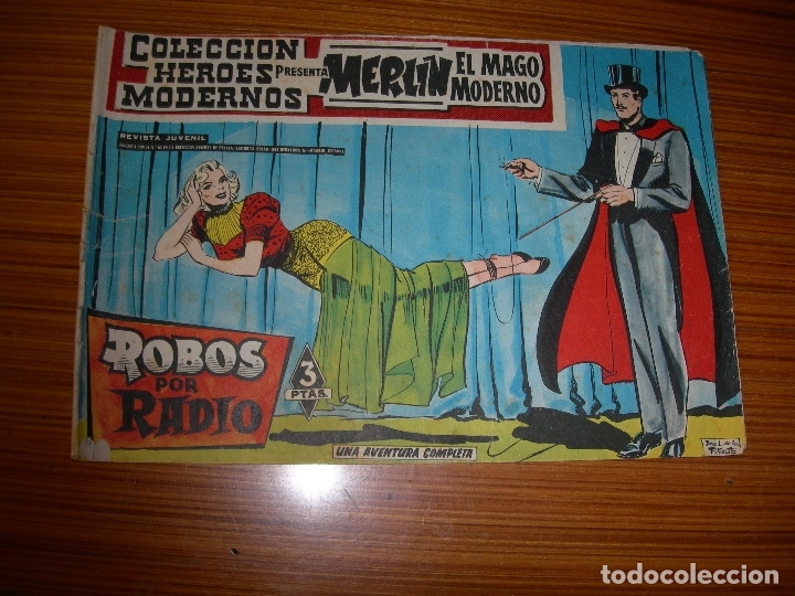 Tebeos: MERLIN EL MAGO MODERNO N&ordm; 7  EDITA DOLAR - Foto 1