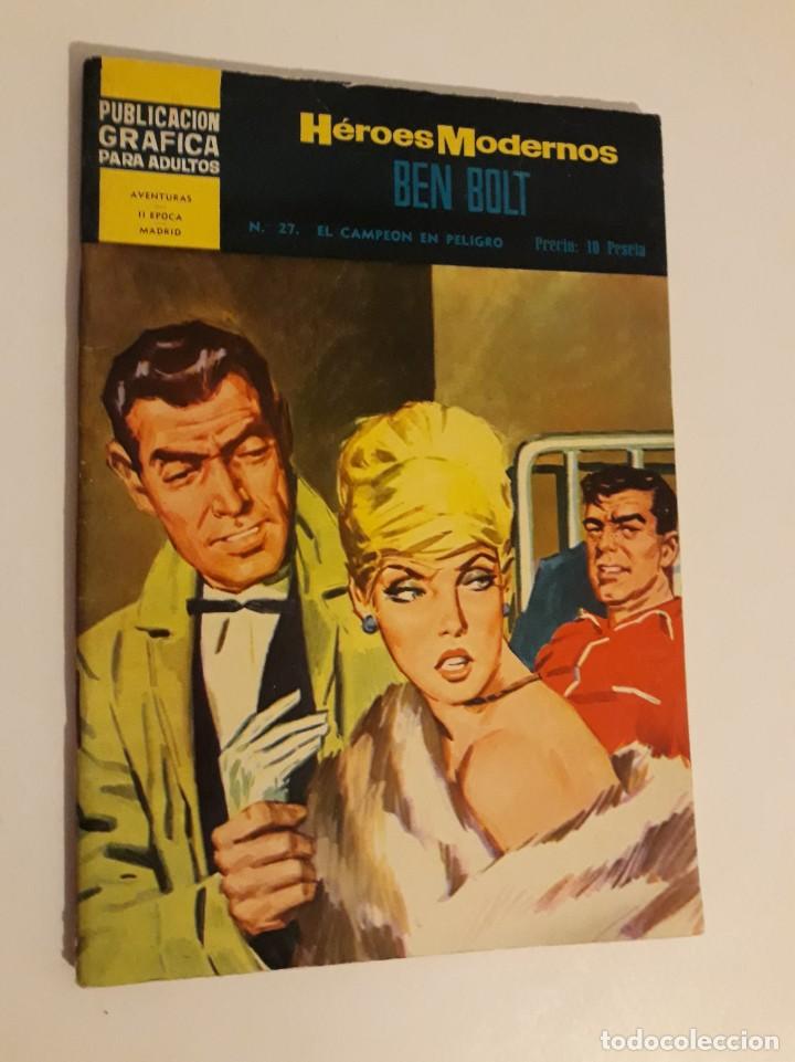 Tebeos: H&Eacute;ROES MODERNOS N&ordm; 27 - BEN BOLT - EDITORIAL D&Oacute;LAR - Foto 1