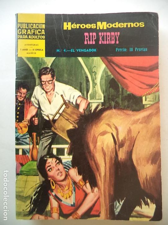 Tebeos: HEROES MODERNOS RIP KIRBY  II EPOCA N&ordm; 4 - Foto 1