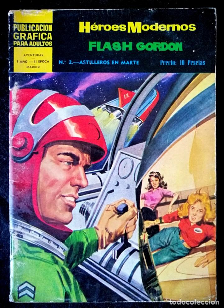 Tebeos: HEROES MODERNOS - FLASH GORDON N&ordm; 2 - DOLAR 1966 - II &Eacute;POCA. - Foto 1