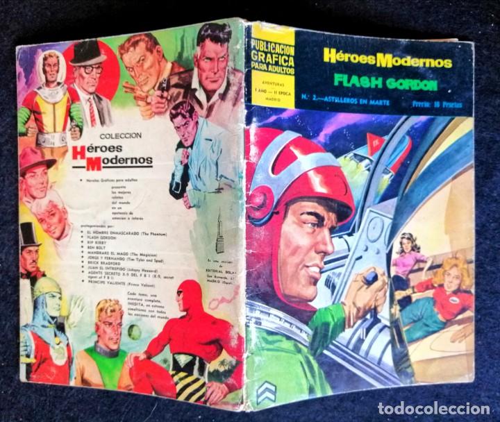 Tebeos: HEROES MODERNOS - FLASH GORDON N&ordm; 2 - DOLAR 1966 - II &Eacute;POCA. - Foto 2
