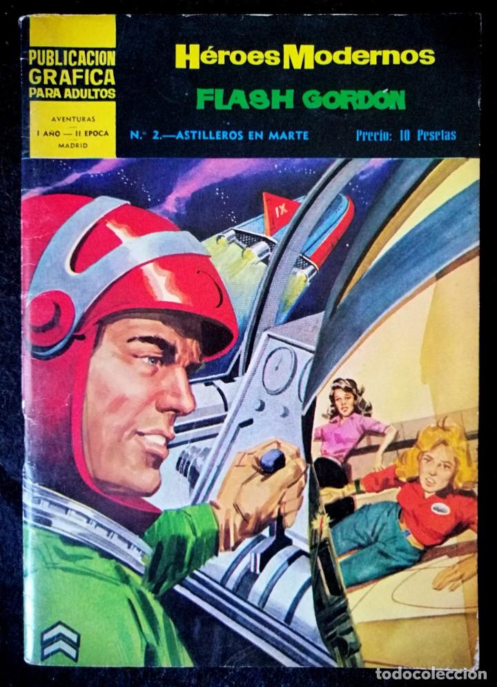 Tebeos: HEROES MODERNOS - FLASH GORDON N&ordm; 2 - DOLAR 1966 - II &Eacute;POCA - Foto 1