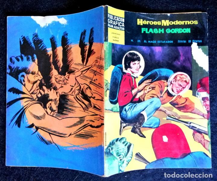 Tebeos: HEROES MODERNOS - FLASH GORDON N&ordm; 39 - DOLAR 1966 - II &Eacute;POCA - Foto 2