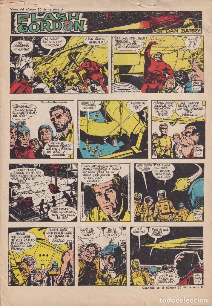 Tebeos: COLECCION HEROES MODERNOS: SERIE B. FLASH GORDON N&ordm; 50, LAS AMAZONAS - Foto 2