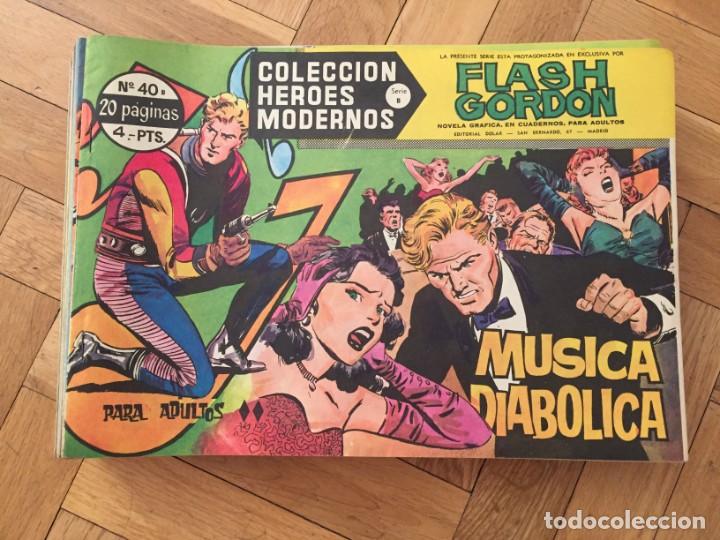 Tebeos: COMIC COLECCION COMPLETA FLASH GORDON 75 EJEMPLARES SERIE B HEROES MODERNOS - Foto 6