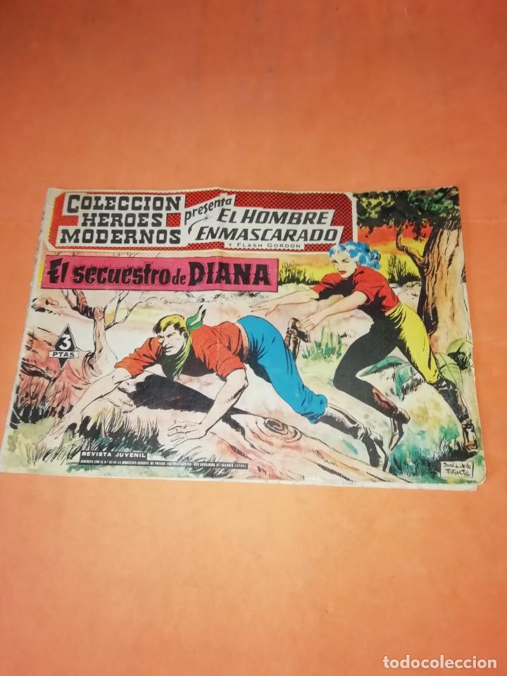 EL HOMBRE ENMASCARADO. COLECCION HEROES MODERNOS. Nº 09. EL SECUESTRO DE DIANA. DOLAR 1958 (Tebeos y Comics - Dólar)