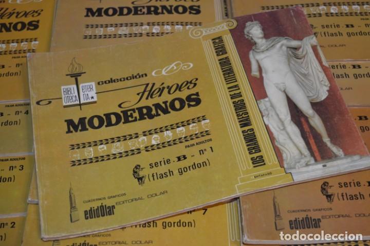 Tebeos: Héroes MODERNOS / FLASH GORDON - Serie B, Completa / 15 Cuadernos/Álbumes - Buen estado ¡Mira! - Foto 8 - 220845346