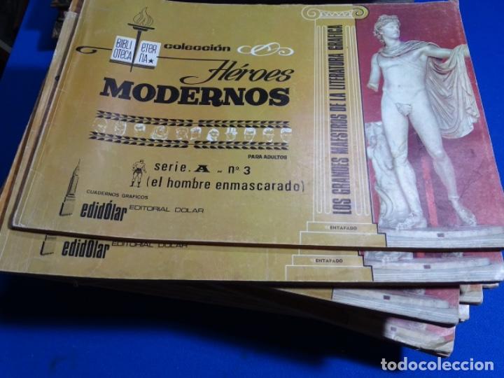 Tebeos: COLECCIÓN DE 24 TEBEOS HÉROES MODERNOS.BIBLIOTECA ETERNA.EDITORIAL DÓLAR.