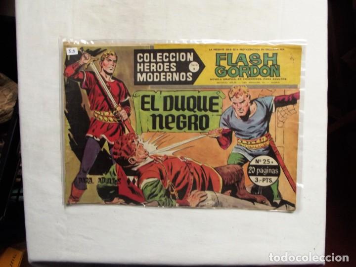 Tebeos: FLASH GORDON N&ordm; 25 EL DUQUE NEGRO COLECCION HEROES MODERNOS - Foto 1