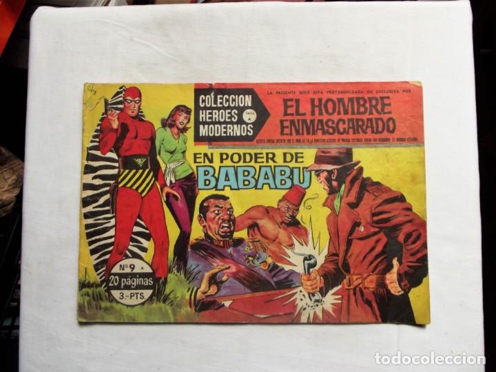 Tebeos: EL HOMBRE ENMASCARADO N&ordm; 9 EL PODER DE BABABU COLECCION HEROES MODERNOS - Foto 1