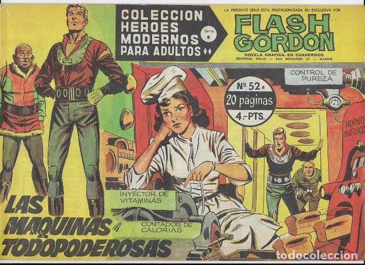 Tebeos: Flash Gordon. Col. H&eacute;roes Modernos. Serie B N&ordm; 52 Las Maquinas Todopoderosas. Editorial Dolar - Foto 1