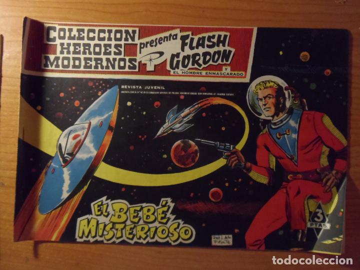 Tebeos: FLASH GORDON DEL 1 AL 40 COLECCION HEROES MODERNOS DOLAR 1959 - Foto 2