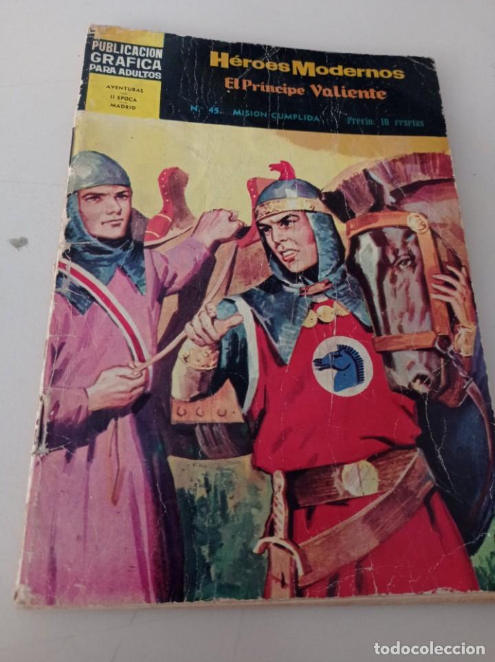 Tebeos: Heroes Modernos /El Pr&iacute;ncipe Valiente, n&ordm; 45 REF UR - Foto 1