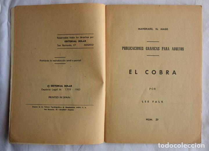 Tebeos: Mandrake el mago n&ordm; 29 - Col Heroes modernos - Ed Dolar - Foto 3