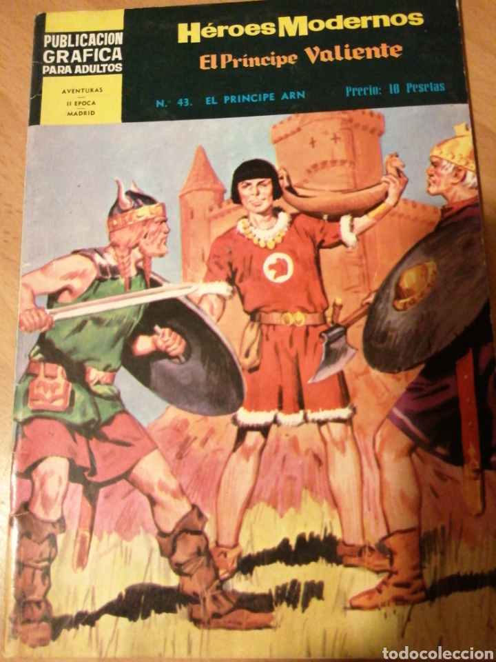 Tebeos: Lote &rdquo;El Pr&iacute;ncipe Valiente&rdquo;, H&eacute;roes Modernos 4 n&uacute;meros - Foto 1