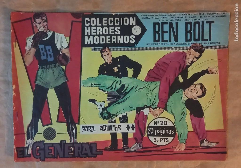 Tebeos: H&Eacute;ROES MODERNOS - SERIE C - D&Oacute;LAR / N&Uacute;MERO 20 - Foto 1