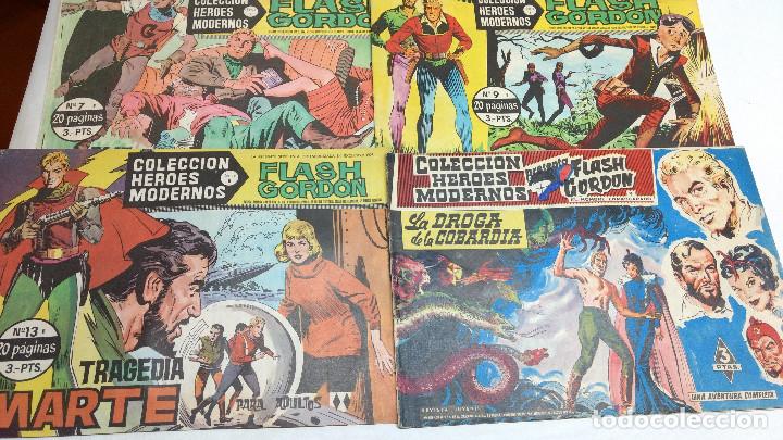 Tebeos: lote 4c&oacute;mics H&eacute;roes Modernos FLASH GORDON Editorial Dolar a&ntilde;o 1958 - Foto 1