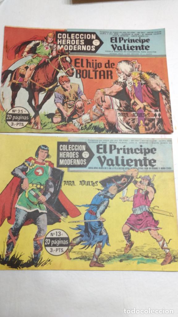 Tebeos: lote 2 cómics Héroes Modernos principe valiente serie c Editorial Dolar año 1958 - Foto 1 - 284240638