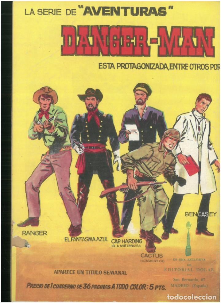 Tebeos: DANGER-MAN N&ordm; 3. LA ISLA MISTERIOSA. EDITORIAL DOLAR. C-81 - Foto 2