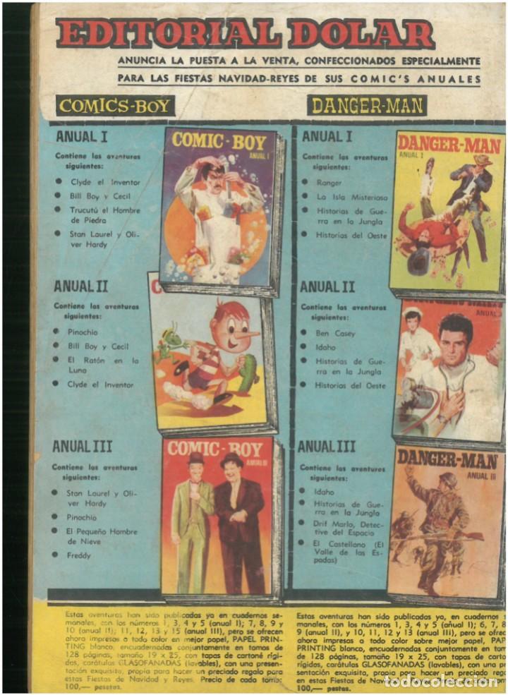 Tebeos: DANGER-MAN N&ordm; 20. STONEY BURKE. EDITORIAL DOLAR. C-81 - Foto 2