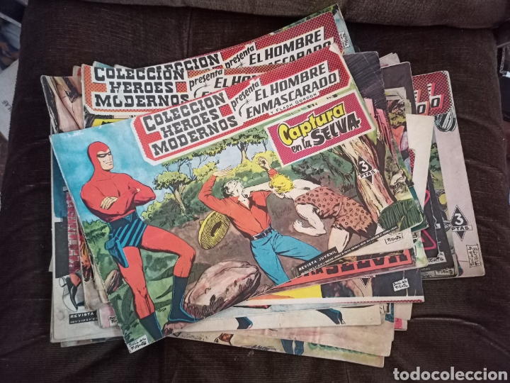 EL HOMBRE ENMASCARADO Y FLASH GORDON. COLECCION HEROES MODERNOS. 37 EJEMPLARES. DOLAR, 1958. LOTE (Tebeos y Comics - Dólar)