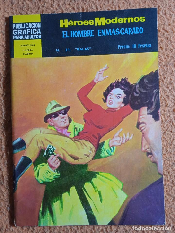 Tebeos: HEROES MODERNOS EL HOMBRE ENMASCARADO 34 - Foto 1