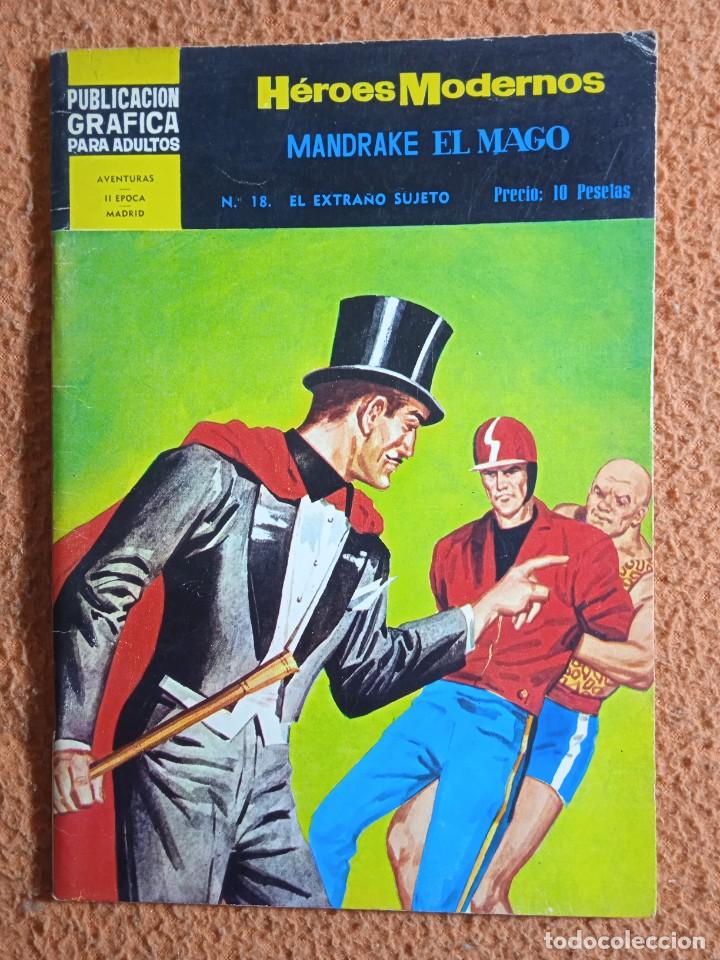 Tebeos: HEROES MODERNOS MANDRAKE EL MAGO 18 - Foto 1