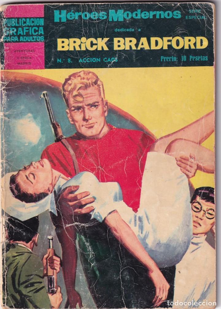Tebeos: HEROES MODERNOS BRICK BRADFORD N&ordm; 8. DOLAR - Foto 1