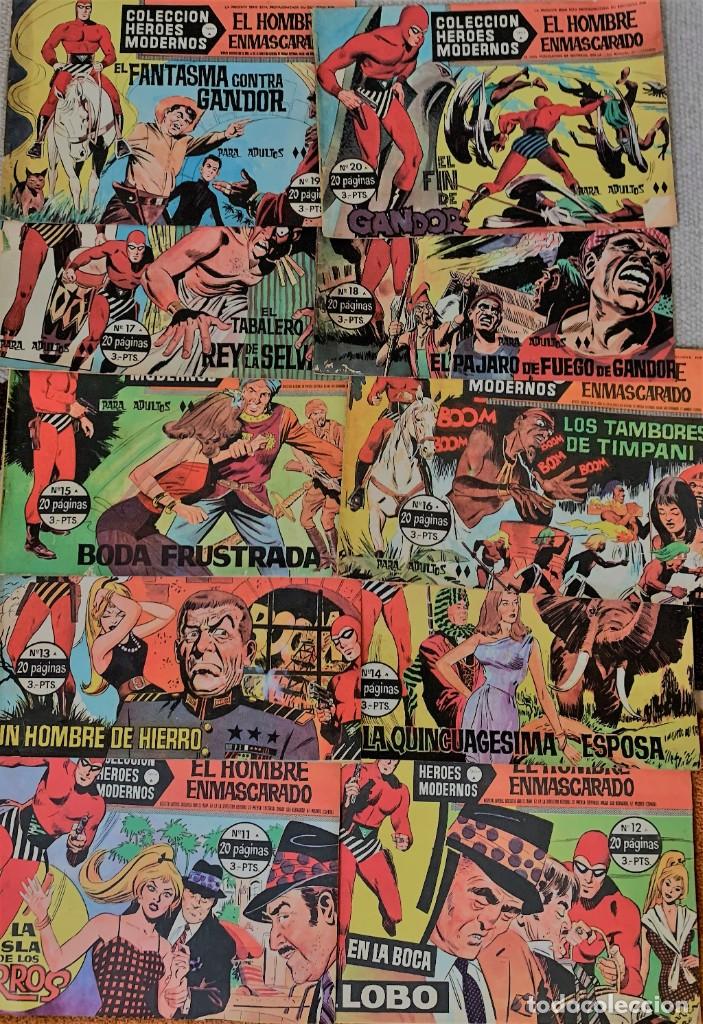 Tebeos: LOTE 10 NUMEROS HEROES MODERNOS, ediciones DOLAR. - Foto 1
