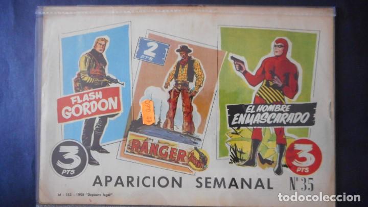 Tebeos: H&Eacute;ROES MODERNOS . FLASH GORDON N&ordm; 35/ C-12 - Foto 2
