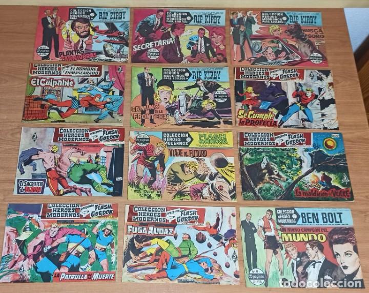 Tebeos: COLECCI&Oacute;N HEROES MODERNOS - 12 EJEMPLARES - EDITORIAL DOLAR 1958. - Foto 1