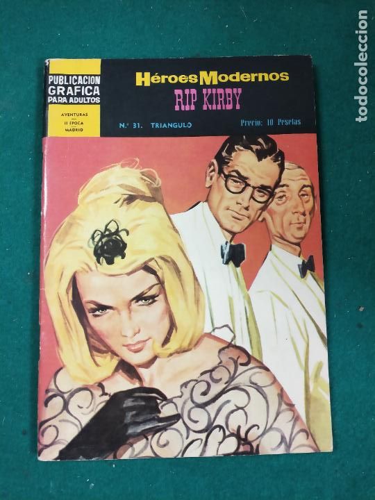 Tebeos: HEROES MODERNOS N&ordm; 31 RIP KIRBY. EDITORIAL DOLAR. - Foto 1