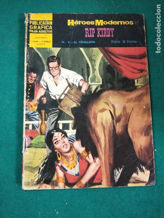 Tebeos: HEROES MODERNOS N&ordm; 4 RIP KIRBY. EDITORIAL DOLAR. - Foto 1