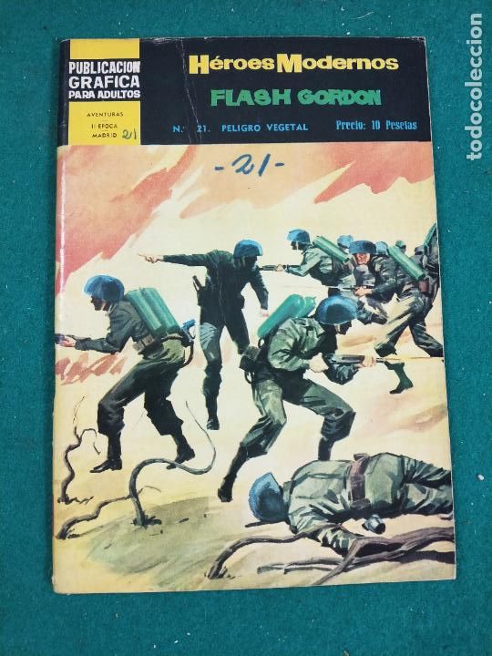 Tebeos: HEROES MODERNOS N&ordm; 21 FLASH GORDON. EDITORIAL DOLAR. - Foto 1