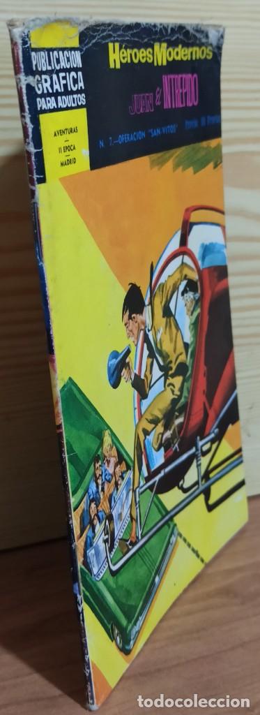Tebeos: H&Eacute;ROES MODERNOS JUAN EL INTREPIDO N&ordm;7 - EDITORIAL DOLAR 1966. - Foto 3