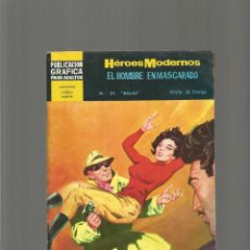 Tebeos: HEROES MODERNOS SERIE AMARILLA II Nº 34, EL HOMBRE ENMASCARADO, DÓLAR, 1967, ESTADO USADO