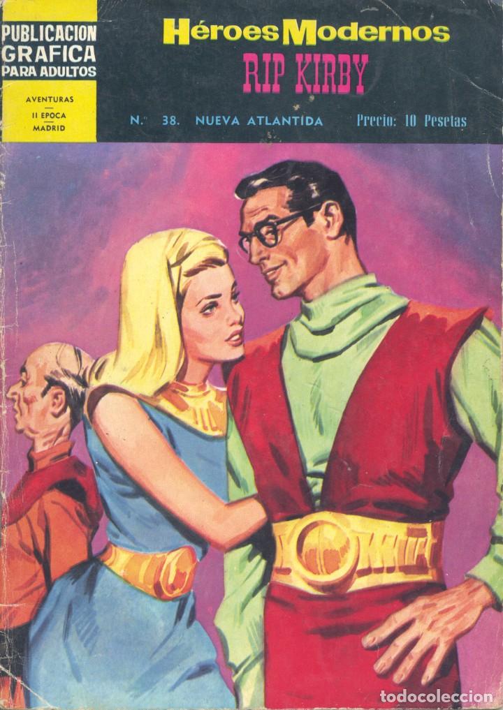 Tebeos: H&Eacute;ROES MODERNOS 38. RIP KIRBY. DIBUJOS DE PRENTICE - Foto 1