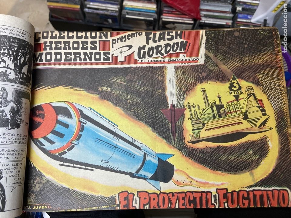 Tebeos: 3 tomos colecci&oacute;n h&eacute;roes modernos, 1958 - Foto 9